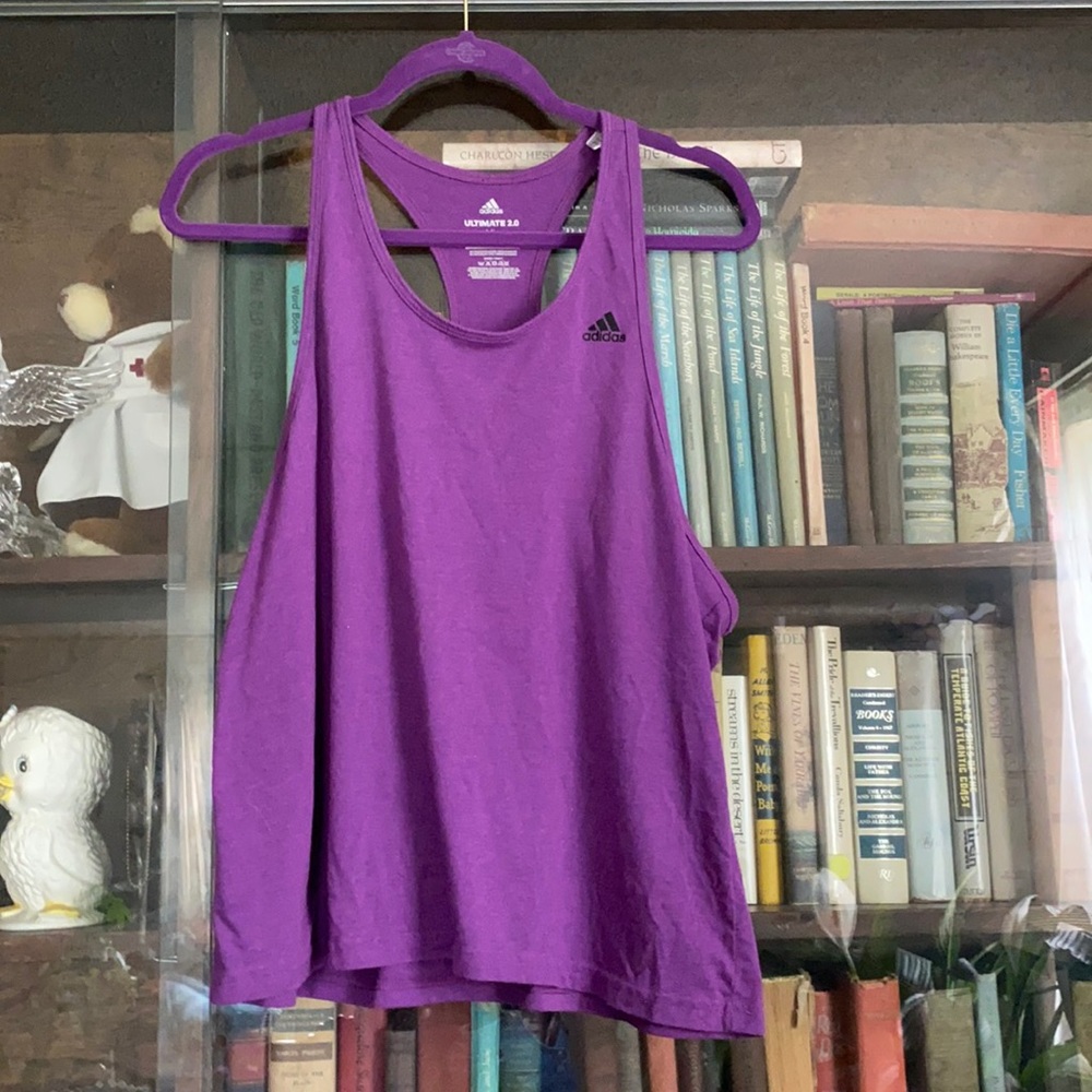 Adidas purple tank top